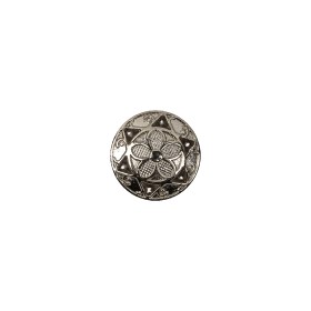 Italian Nickel Floral Shank Back Button – 18L/11.5mm Italian Nickel Floral Shank Back Button – 18L/11.5mm