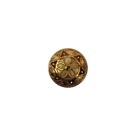 Italian Gold Floral Shank Back Button – 18L/11.5mm Italian Gold Floral Shank Back Button – 18L/11.5mm