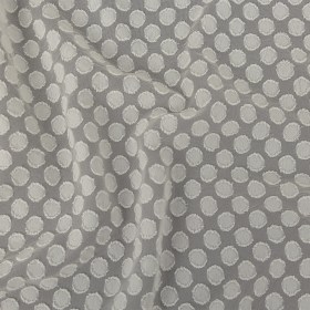 White Polka Dotted Burnout Polyester Chiffon White Polka Dotted Burnout Polyester Chiffon