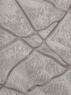 Silver and Brilliant White Geometric Burnout Jacquard Silver and Brilliant White Geometric Burnout Jacquard