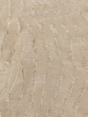 Ivory Fringed Waves Novelty Woven Ivory Fringed Waves Novelty Woven