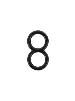 Black Figure Eight Slider for 3/16″ Strap – Set of 4 Black Figure Eight Slider for 3/16″ Strap – Set of 4