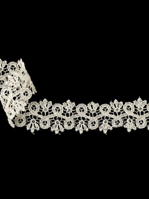 Beige Foliage Lace Trimming – 1.375″ Beige Foliage Lace Trimming – 1.375″