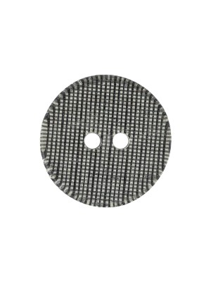 Silver Striated 2-Hole Plastic Saucer Button – 32L/20mm Silver Striated 2-Hole Plastic Saucer Button – 32L/20mm