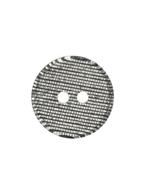 Silver Striated 2-Hole Plastic Saucer Button – 28L/18mm Silver Striated 2-Hole Plastic Saucer Button – 28L/18mm