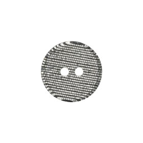 Silver Striated 2-Hole Plastic Saucer Button – 28L/18mm Silver Striated 2-Hole Plastic Saucer Button – 28L/18mm