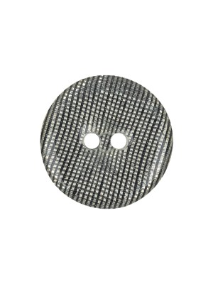 Silver Striated Rolled Rim 2-Hole Plastic Button – 32L/20mm Silver Striated Rolled Rim 2-Hole Plastic Button – 32L/20mm