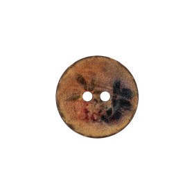 Tecnofantas Floral 2-Hole Coconut Button – 28L/18mm Tecnofantas Floral 2-Hole Coconut Button – 28L/18mm