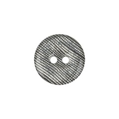 Silver Striated Rolled Rim 2-Hole Plastic Button – 28L/18mm Silver Striated Rolled Rim 2-Hole Plastic Button – 28L/18mm