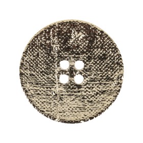 Shiny Gold Textured 4-Hole Saucer Button – 44L/28mm Shiny Gold Textured 4-Hole Saucer Button – 44L/28mm