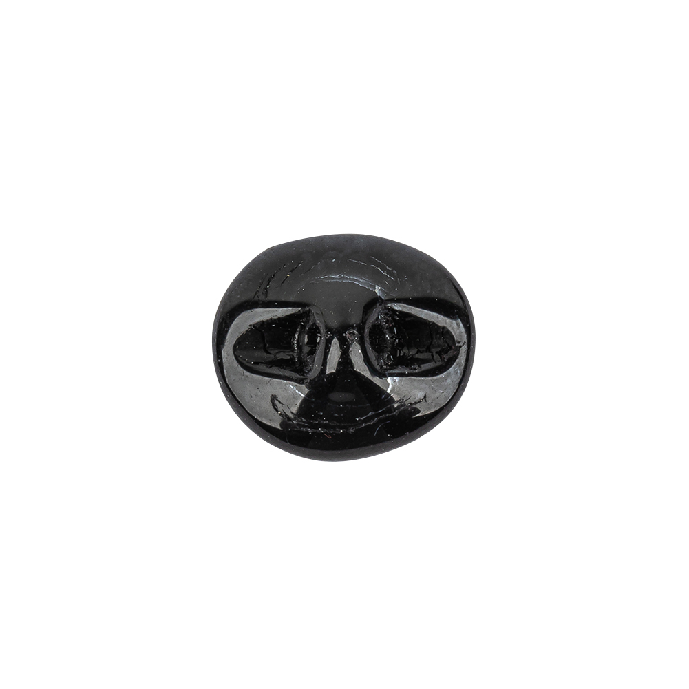 Hematite Dome Shaped Oval Self Back Button – 24L/15mm Hematite Dome Shaped Oval Self Back Button – 24L/15mm
