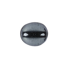 Hematite Dome Shaped Oval Self Back Button – 28L/18mm Hematite Dome Shaped Oval Self Back Button – 28L/18mm
