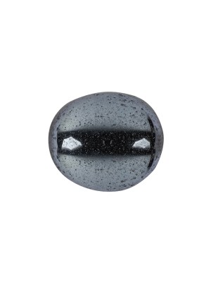 Hematite Dome Shaped Oval Self Back Button – 28L/18mm Hematite Dome Shaped Oval Self Back Button – 28L/18mm