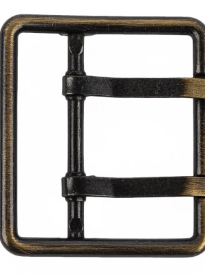 Old Gold Double Tongue Metal Buckle – 48mm Old Gold Double Tongue Metal Buckle – 48mm