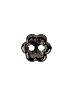 Gunmetal Concave 2-Hole Metal Flower Button – 20L/12.5mm Gunmetal Concave 2-Hole Metal Flower Button – 20L/12.5mm