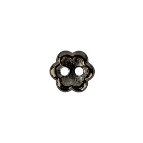 Gunmetal Concave 2-Hole Metal Flower Button – 20L/12.5mm Gunmetal Concave 2-Hole Metal Flower Button – 20L/12.5mm