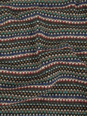 Italian Blue, Yellow and Red Striped Wool Sweater Knit Italian Blue, Yellow and Red Striped Wool Sweater Knit