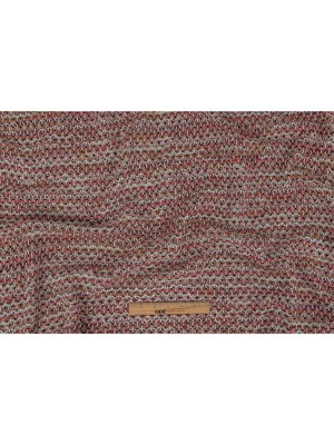 Pink, Peach and Gray Textured Stripes Sweater Knit Pink, Peach and Gray Textured Stripes Sweater Knit