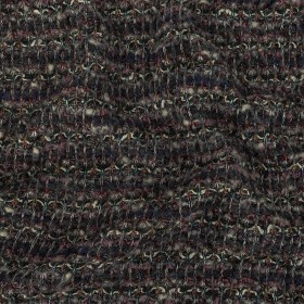 Charcoal, Rose and Metallic Silver Loopy Wool Sweater Knit Charcoal, Rose and Metallic Silver Loopy Wool Sweater Knit