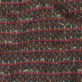 Red, Green and Brown Chunky Stripes Wool Knit Red, Green and Brown Chunky Stripes Wool Knit