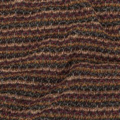 Caramel, Mulberry, and Forest Green Striped Chenille Sweater Knit Caramel, Mulberry, and Forest Green Striped Chenille Sweater Knit