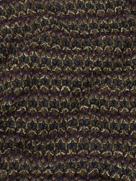 Charcoal, Purple, and Mustard Chunky Wool Knit with Metallic Silver Accents Charcoal, Purple, and Mustard Chunky Wool Knit with Metallic Silver Accents