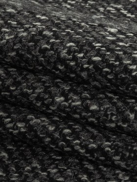 Black, Griffin and Lightest Sky Boucled Twill Black, Griffin and Lightest Sky Boucled Twill