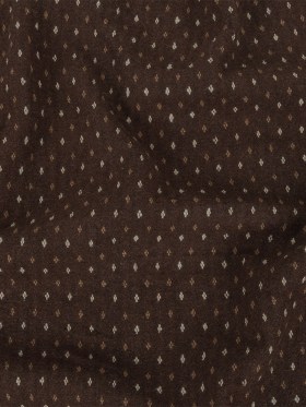 Brown, Otter and Sugar Swizzle Diamonds Brushed Blended Cotton Jacquard Brown, Otter and Sugar Swizzle Diamonds Brushed Blended Cotton Jacquard