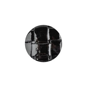 Italian Black Basketweave Embossed Faux Leather Button – 28L/18mm Italian Black Basketweave Embossed Faux Leather Button – 28L/18mm