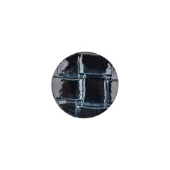 Italian Shiny Navy Basketweave Embossed Faux Leather Button – 24L/15mm Italian Shiny Navy Basketweave Embossed Faux Leather Button – 24L/15mm