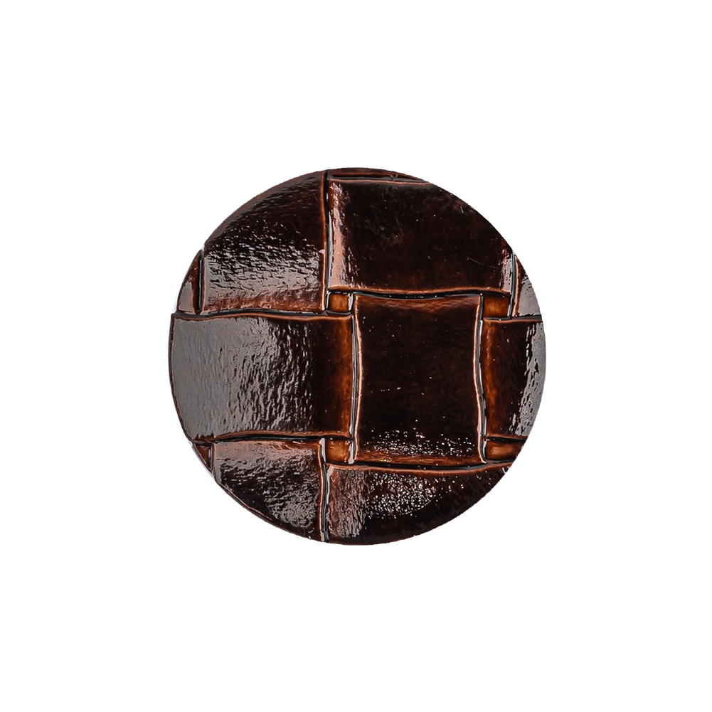 Italian Shiny Bark Basketweave Embossed Faux Leather Button – 36L/23mm Italian Shiny Bark Basketweave Embossed Faux Leather Button – 36L/23mm
