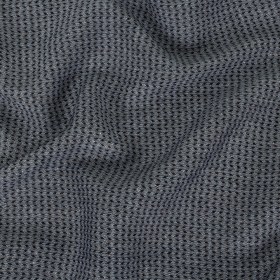 Italian Blue, Black, and White Chevrons Rayon Dobby Shirting Italian Blue, Black, and White Chevrons Rayon Dobby Shirting