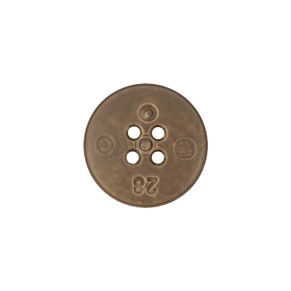 Italian Matte Khaki Abstract Molded 4-Hole Faux Leather Button – 28L/18mm Italian Matte Khaki Abstract Molded 4-Hole Faux Leather Button – 28L/18mm