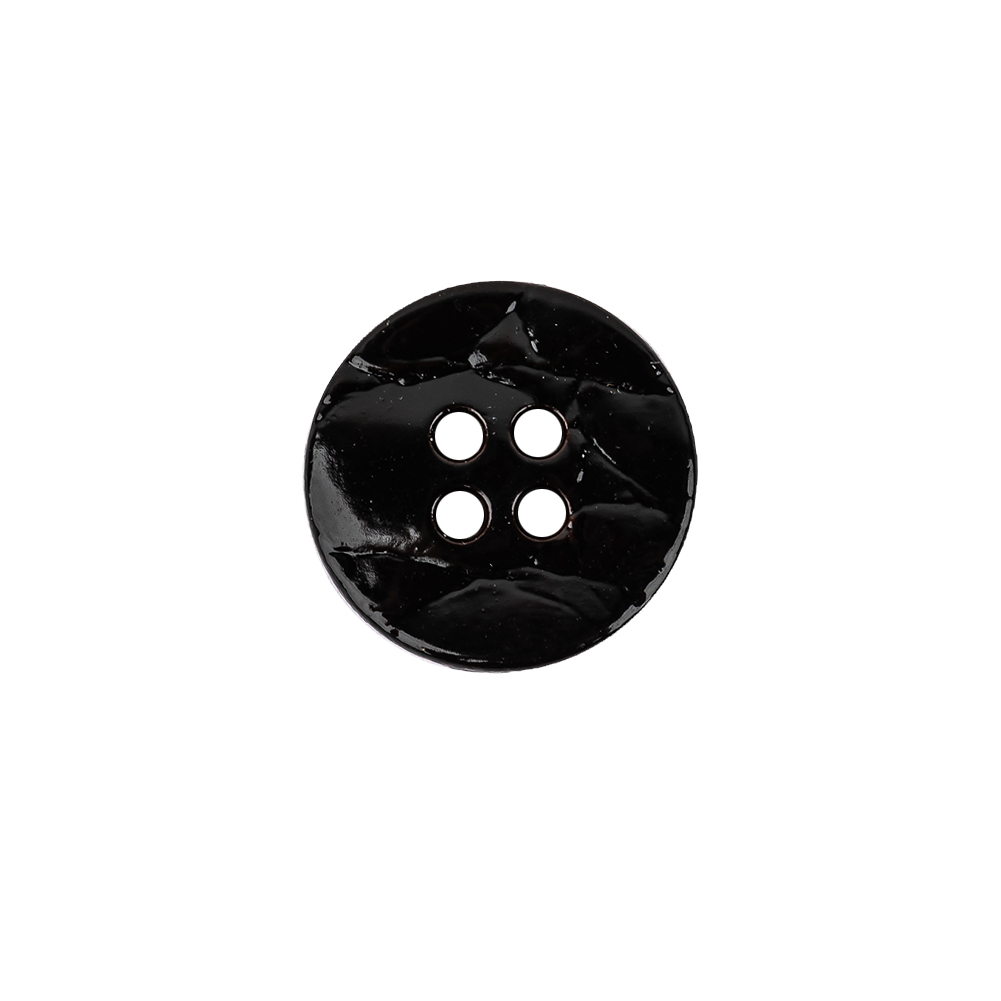 Italian Glossy Midnight Brown Abstract Molded 4-Hole Faux Leather Button – 24L/15mm Italian Glossy Midnight Brown Abstract Molded 4-Hole Faux Leather Button – 24L/15mm