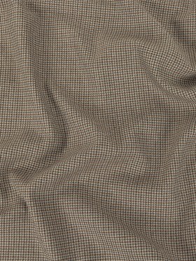 Gray and Brown Houndstooth Blended Cotton Suiting Gray and Brown Houndstooth Blended Cotton Suiting