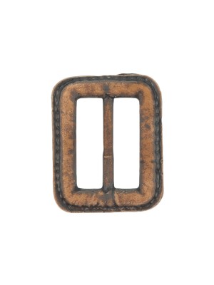 Italian Rugged Brown Faux Leather Slider – 1.5″ L x 1.125″ W Italian Rugged Brown Faux Leather Slider – 1.5″ L x 1.125″ W