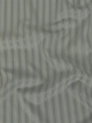 Cool Gray Satin-Faced Twill Stripes Stretch Polyester Suiting with Metallic White Pinstripes Cool Gray Satin-Faced Twill Stripes Stretch Polyester Suiting with Metallic White Pinstripes