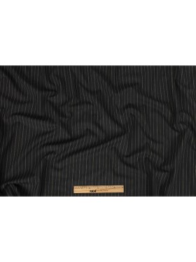 Liz Claiborne Jet Black and Beige Pinstriped Stretch Polyester Suiting Liz Claiborne Jet Black and Beige Pinstriped Stretch Polyester Suiting