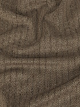 Brown and Chinchilla Metallic Herringbone Striped Polyester Suiting Brown and Chinchilla Metallic Herringbone Striped Polyester Suiting