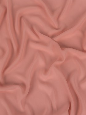 Coral Pink Polyester Georgette Coral Pink Polyester Georgette