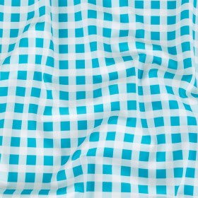 Compression Swimwear Tricot, UV Protective with Aloe Vera Microcapsules – Blue and White Checkered – Caye Collection Compression Swimwear Tricot, UV Protective with Aloe Vera Microcapsules – Blue and White Checkered – Caye Collection
