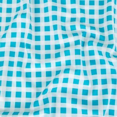 Compression Swimwear Tricot, UV Protective with Aloe Vera Microcapsules – Blue and White Checkered – Caye Collection Compression Swimwear Tricot, UV Protective with Aloe Vera Microcapsules – Blue and White Checkered – Caye Collection