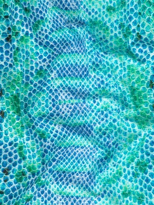 Compression Swimwear Tricot, UV Protective with Aloe Vera Microcapsules – Blue and Teal Python – Caye Collection Compression Swimwear Tricot, UV Protective with Aloe Vera Microcapsules – Blue and Teal Python – Caye Collection