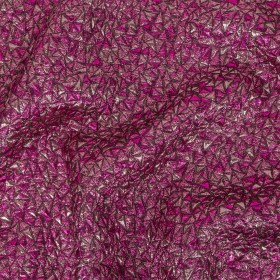 Mood Exclusive Metallic Fuchsia and Corsage Pink Tactile Triangles Luxury Brocade Mood Exclusive Metallic Fuchsia and Corsage Pink Tactile Triangles Luxury Brocade
