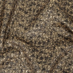 Mood Exclusive Metallic Gold and Black Tactile Triangles Luxury Brocade Mood Exclusive Metallic Gold and Black Tactile Triangles Luxury Brocade