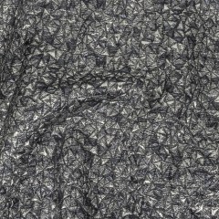 Mood Exclusive Metallic Silver and Navy Tactile Triangles Luxury Brocade Mood Exclusive Metallic Silver and Navy Tactile Triangles Luxury Brocade