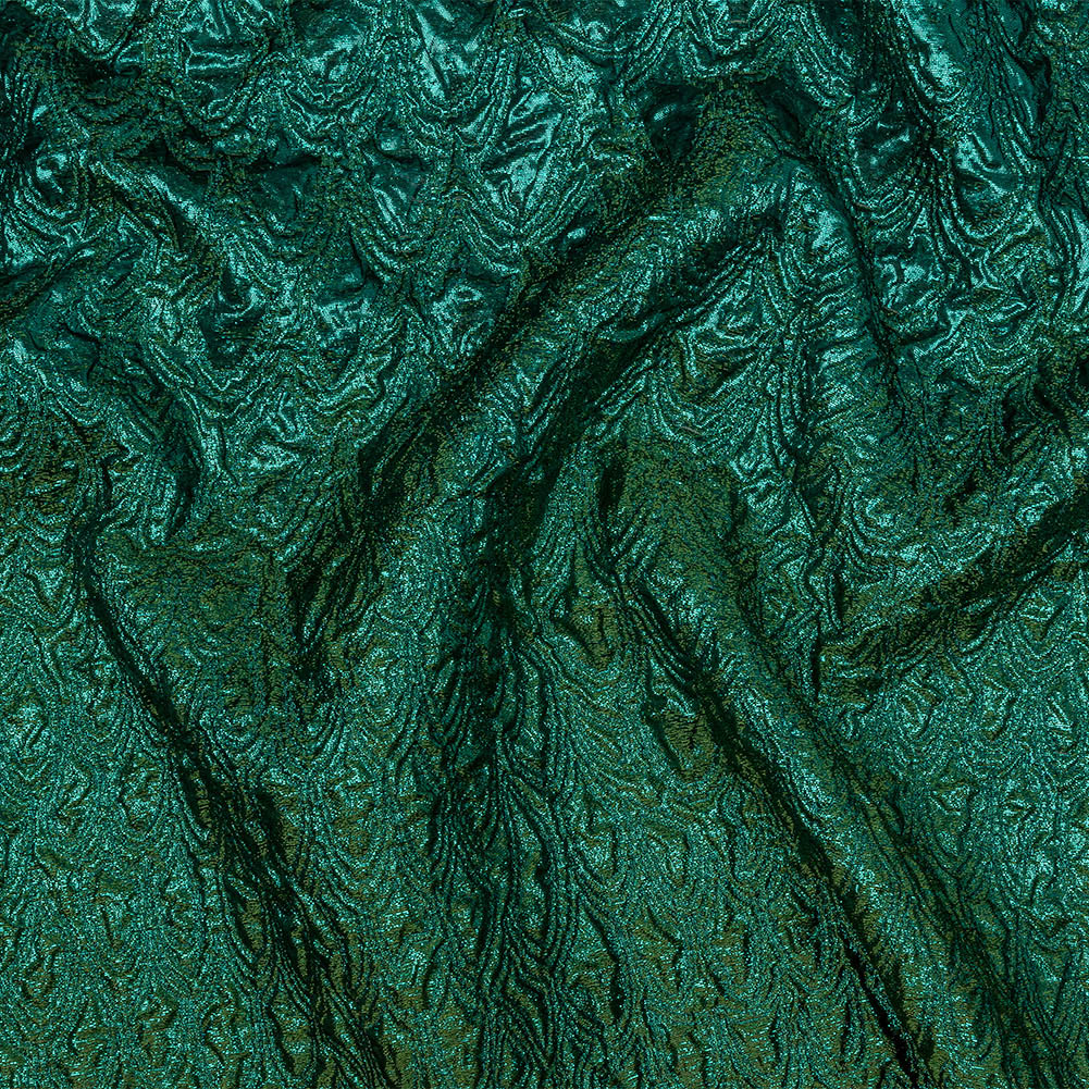 Mood Exclusive Metallic Emerald and Olivine Feathers Ombre Luxury Brocade Panel Mood Exclusive Metallic Emerald and Olivine Feathers Ombre Luxury Brocade Panel