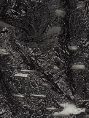 Mood Exclusive Metallic Black Swirls Sheer Organza Luxury Brocade Mood Exclusive Metallic Black Swirls Sheer Organza Luxury Brocade