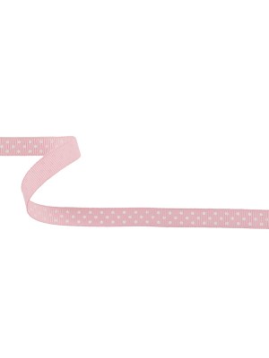 Parfait Pink and White Polka Dots Grosgrain Ribbon – 0.375″ Parfait Pink and White Polka Dots Grosgrain Ribbon – 0.375″