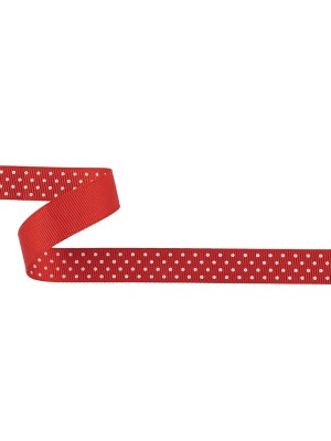 High Risk Red and White Polka Dots Grosgrain Ribbon – 0.625″ High Risk Red and White Polka Dots Grosgrain Ribbon – 0.625″